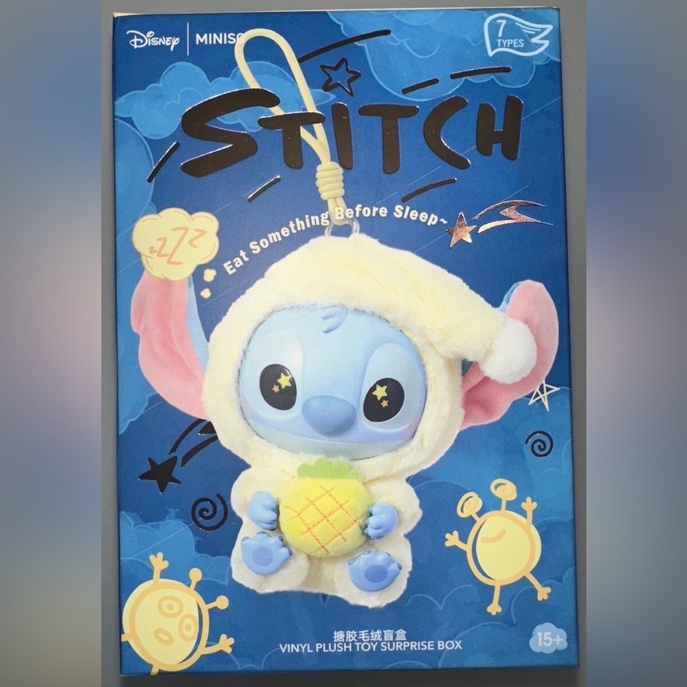 Disney x Miniso Stitch Eat Something Before Sleep Toy Surprise Box, Seal…